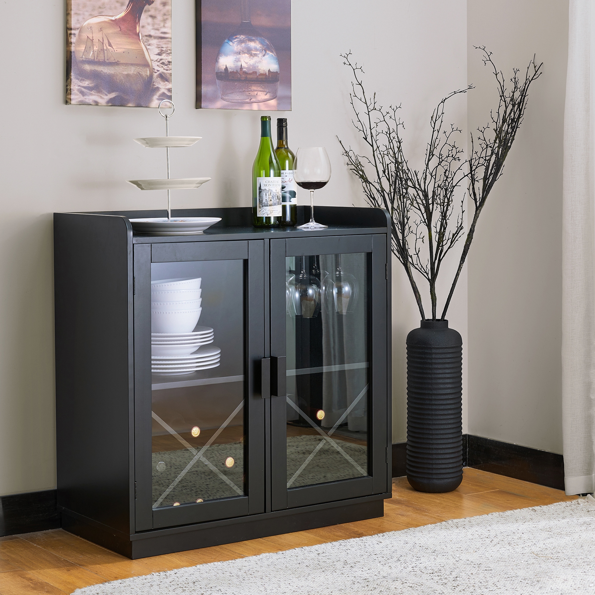Modern industrial bar cabinet cheap