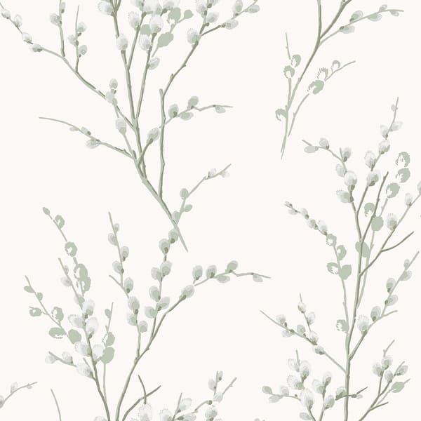 slide 2 of 4, Laura Ashley Willow Sage Green Wallpaper