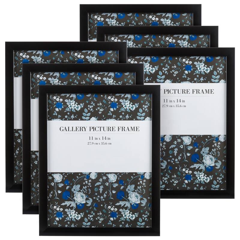Hastings Home 11X14 Picture Frames - 6 Pack, Black