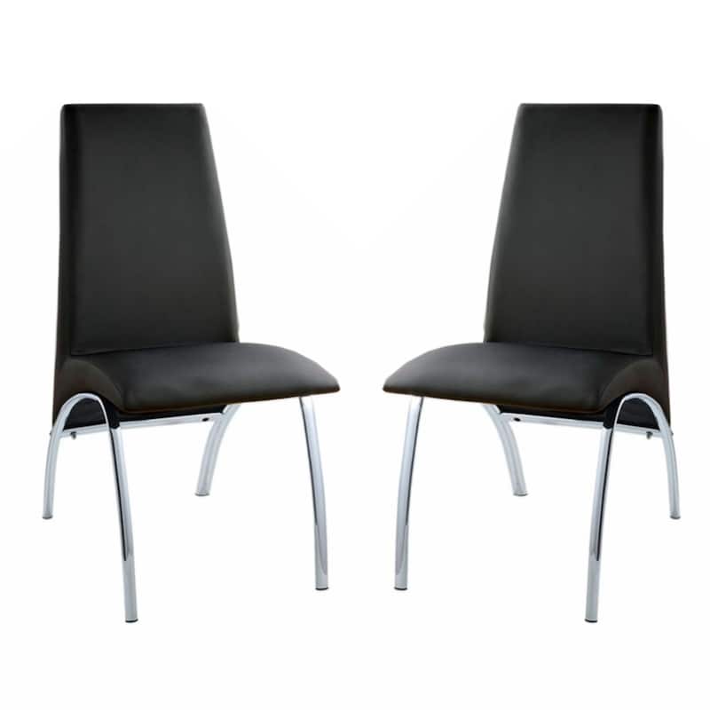 Leatherette Upholstered Side Chairs, Set of 2