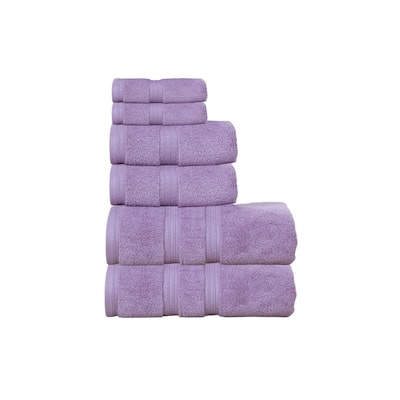 Home Weavers Elegance Essentials 550GSM Cotton Zero Twist Super Absorbent Bath Towel Set of 6
