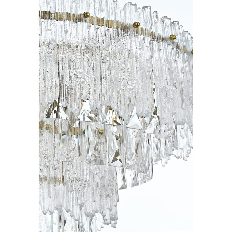 Elegant Lighting 1780D21 Emilia 6 Light 21" Wide Crystal Pendant