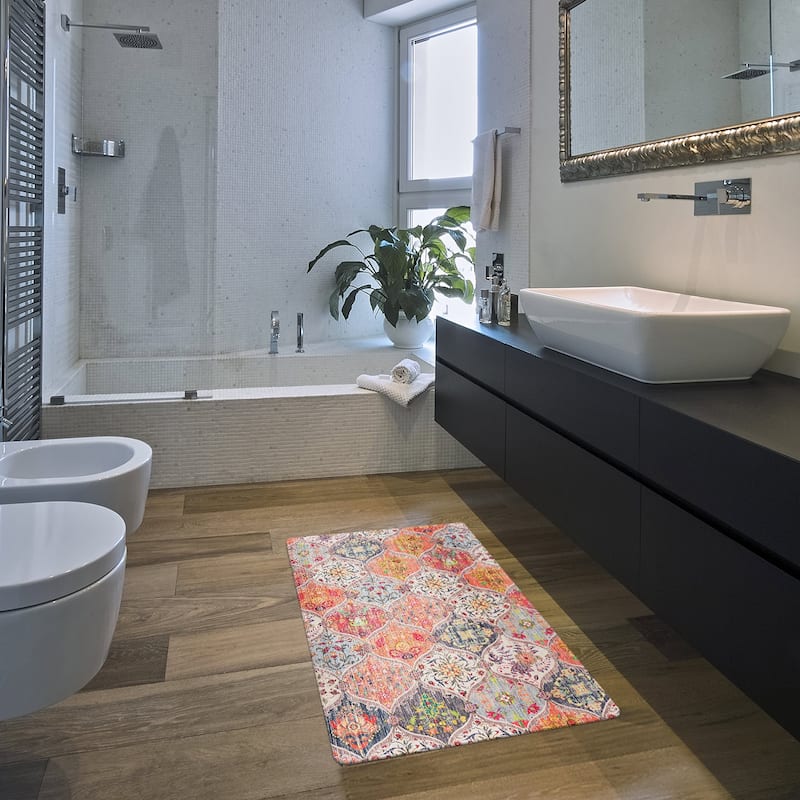 Transitional Cushioned Anti Fatigue Standing Kitchen Mat