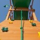 preview thumbnail 6 of 9, Gorilla Playsets Avalon Wood Swing Set with Vinyl Canopy Roof and Dual Slides - Amber