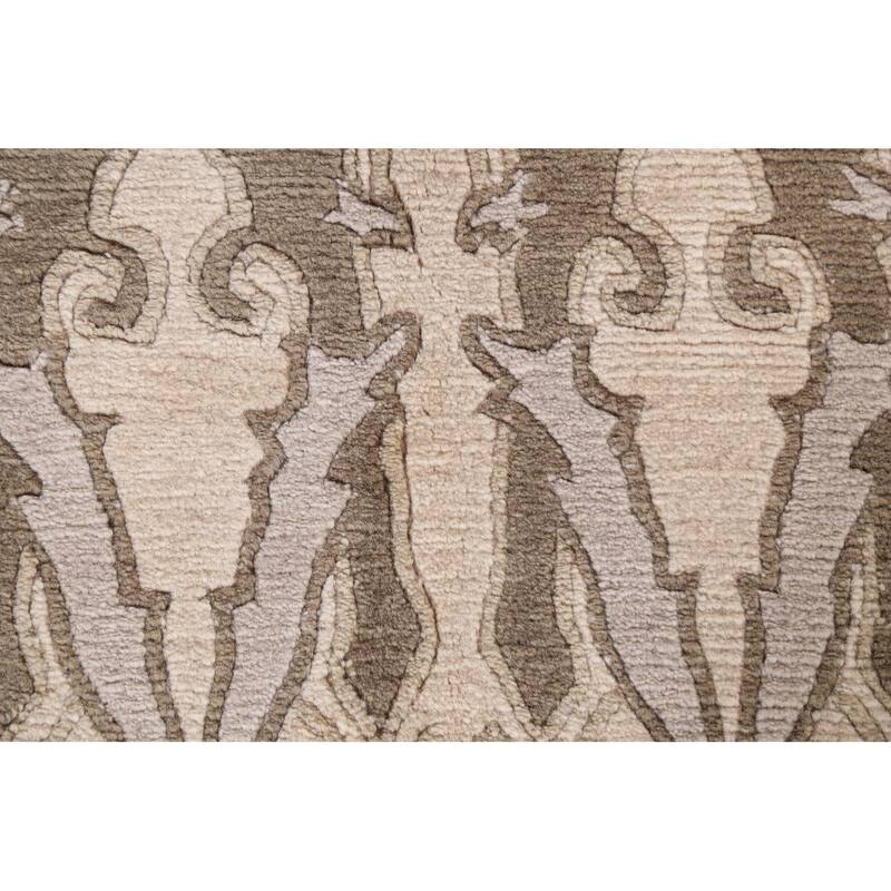 Vegetable Dye Oriental Nepalese Wool Area Rug Hand-knotted Carpet - 3'1" x 5'1"