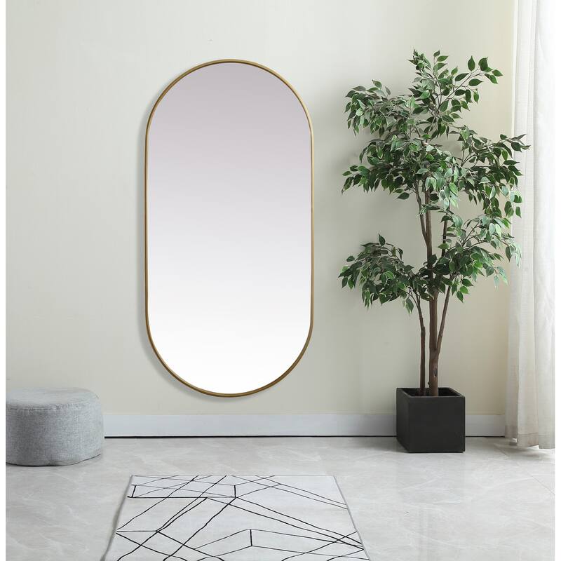 Elegant Lighting MR2A3060 Asha 30" W x 60" H Oval Framed Bathroom