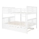 preview thumbnail 9 of 11, Modern Design Full over Full Bunk Bed with Twin Size Trundle,Versatile Bunk Bed with Storage Drawer,Solid Wood Construction