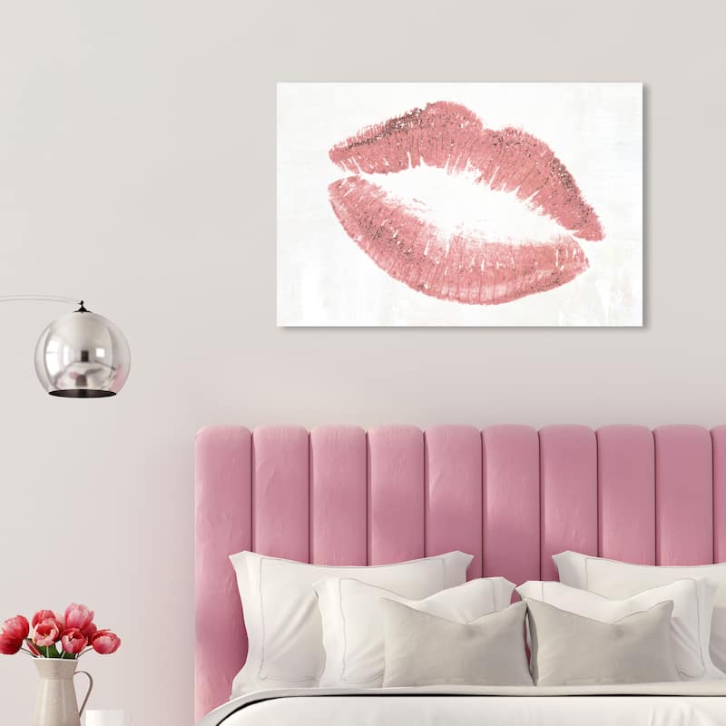 Wynwood Studio Fashion and Glam Lip Stain Lacquer Red and Modern & Contemporary Wall Art Canvas Print - 20 x 30