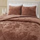 Wonderful Diamond Velvet 3 Piece Quilt Set