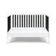 preview thumbnail 5 of 7, HomeRoots Black and White Solid and Manufactured Wood Standard Three In One Convertible Crib - 53.5