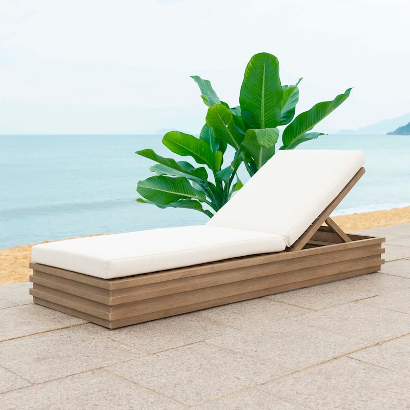 SAFAVIEH Couture Barbados Eucalyptus Chaise Lounge - 28"W x 79"D x 32"H
