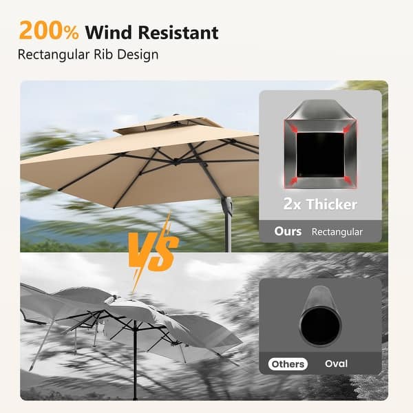 commercial 6 x 9 patio umbrella 9' Commercial Patio Umbrella With Matted White Aluminum Pole, Fiberglass  Ribs and Push Lift