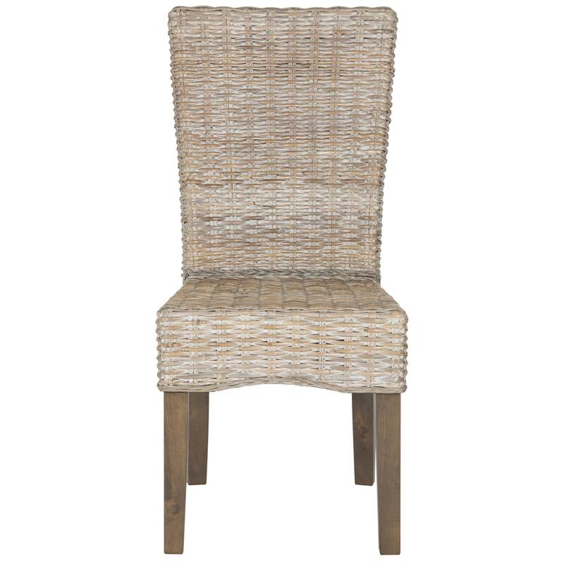 SAFAVIEH RiTVa Grey Dining Chair (Set of 2) - 18.5" x 27.5" x 39" - 19"Wx28"Dx39"H