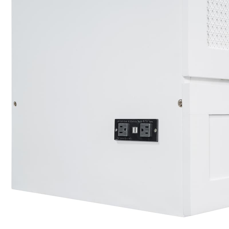 Queen Size Foldable Murphy Bed with Storage & USB Charging
