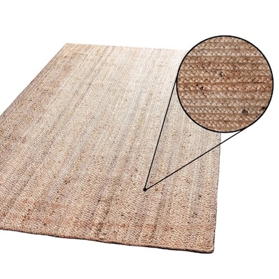 Jute Natural Fibers Hand-Woven Handmade Braided Area Rug
