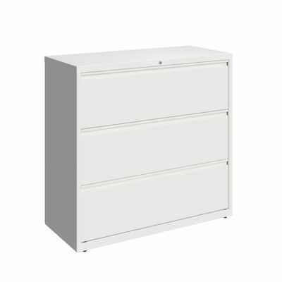 Hirsh 42-in Wide HL10000 Series 3 Drawer Lateral File Cabinet, White