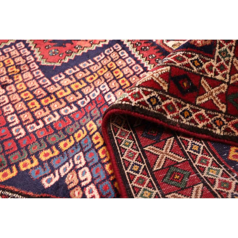 ECARPETGALLERY Hand-knotted Kayseri Dark Navy Wool Rug - 4'8 x 6'6