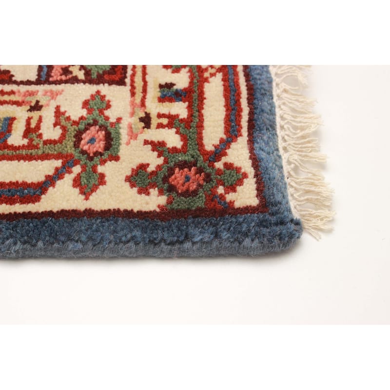 ECARPETGALLERY Hand-knotted Serapi Heritage Navy Wool Rug - 2'7 x 17'8