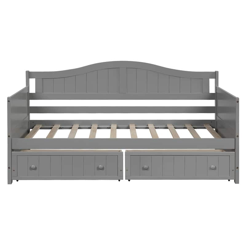 Merax Twin Wooden Daybed with 2 Drawers