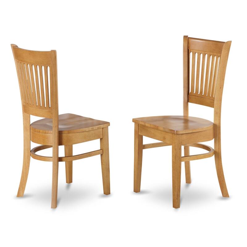 East West Furniture Dinette Set Contains a Round Dining Table with Dropleaf and Dining Room Chairs, (Pieces & Seat Options)