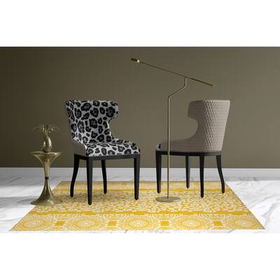 MINGLEOPARD GOLD & WHITE Area Rug by Kavka Designs
