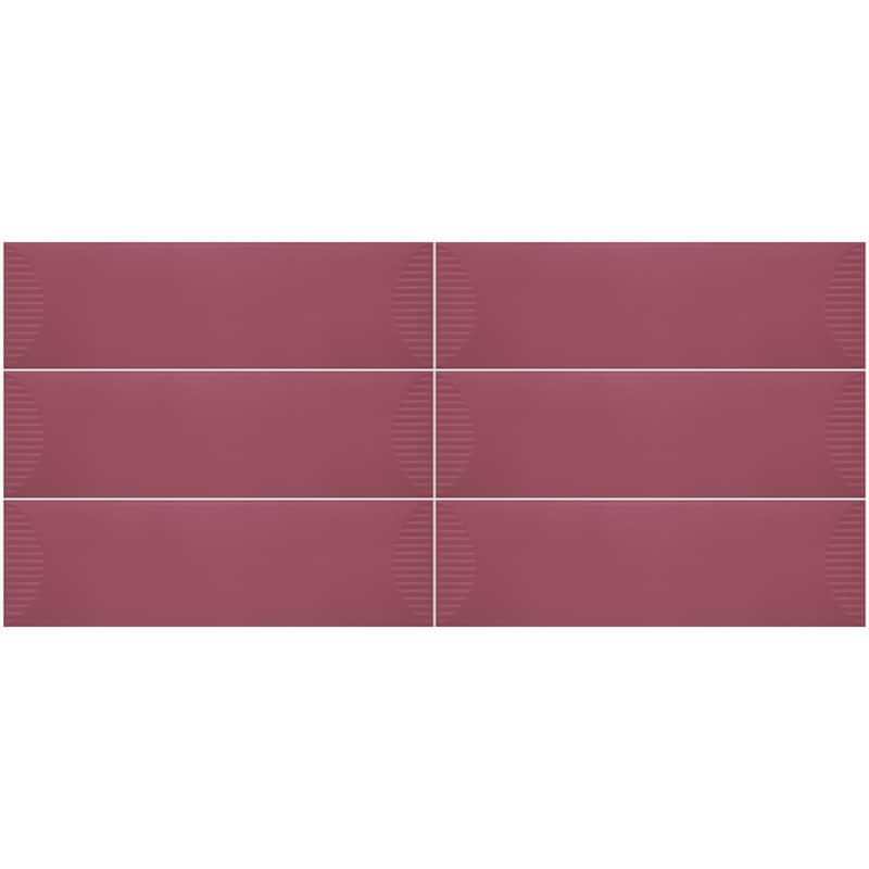 Daltile Stencil 4" x 12" Glazed Porcelain Half Moon Wall Tile (20 PC Per Carton) (5.81 SQFT Per Carton)