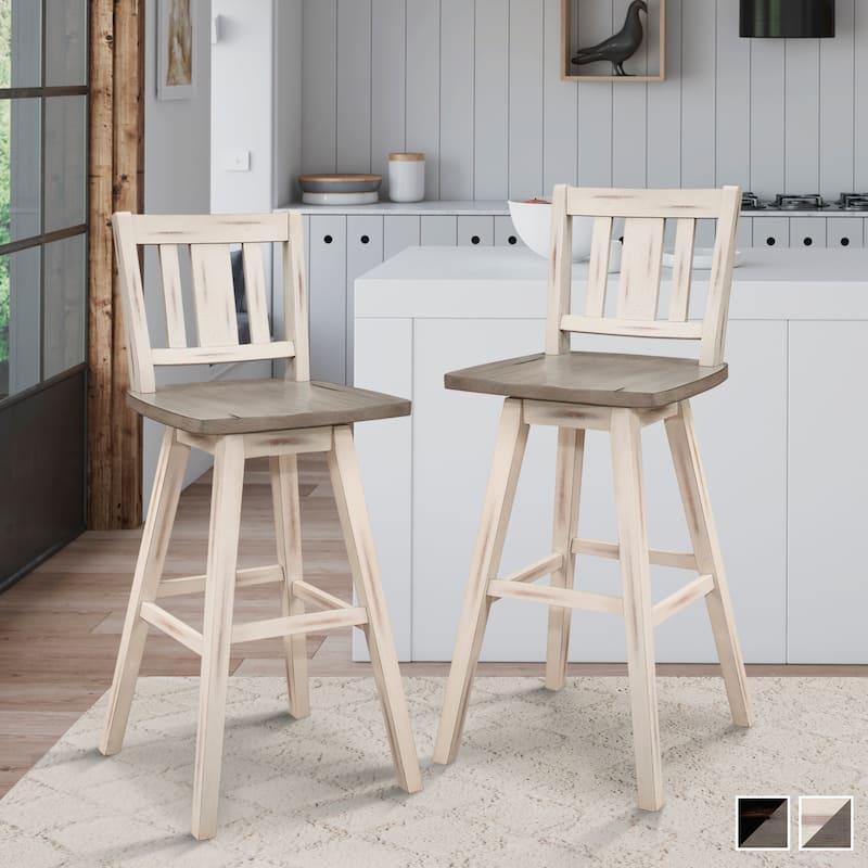 Roux Swivel Pub Height Barstool (Set of 2)