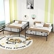 preview thumbnail 3 of 31, Full XL Over Queen Bunk Bed, Save Space or Split Into 2 Beds, Black