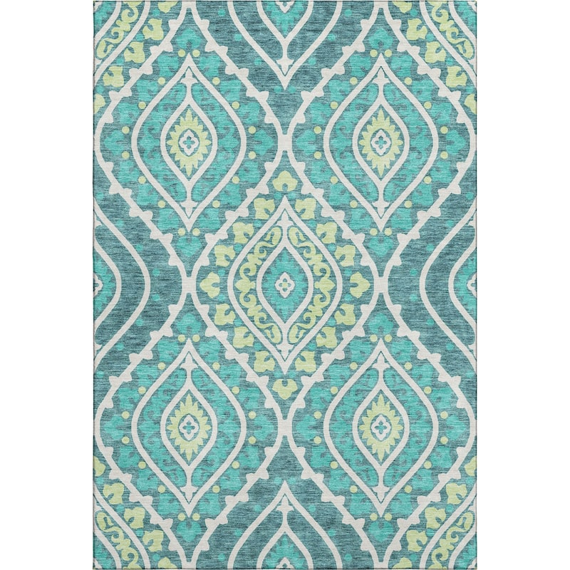 Premium Washable Super Soft Diamond Medallions Mayfield Rug