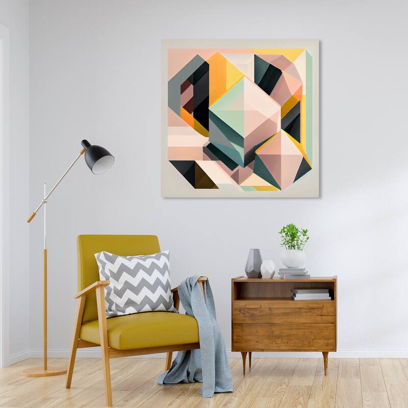 Wynwood Studio Canvas Abstract Brule Gray and Modern & Contemporary Wall Art Canvas Print - 30 x 30