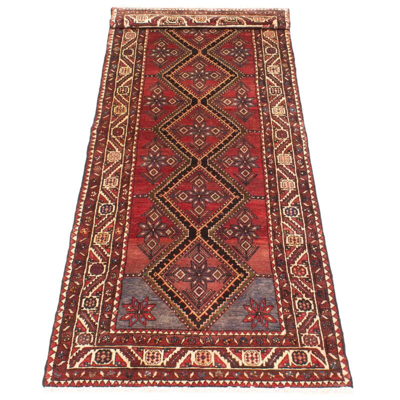 ECARPETGALLERY Hand-knotted Konya Anatolian Red Wool Rug - 3'4 x 9'9