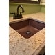 preview thumbnail 2 of 12, 19-in Rectangle Under Counter Hammered Copper Bathroom Sink (LREC19DB)