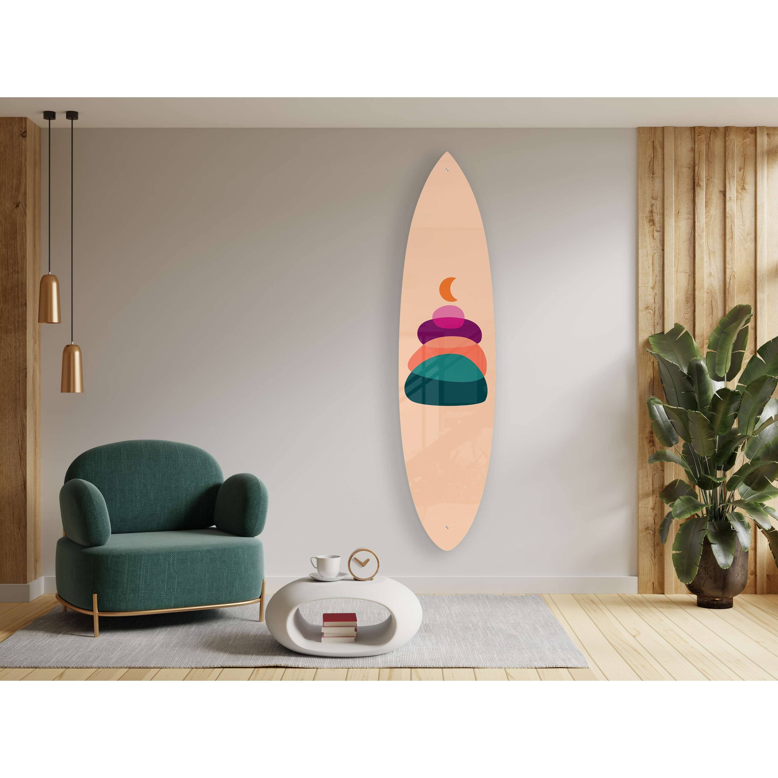 Colorful Stones Acrylic Surfboard Wall Art Bed Bath & Beyond 38057032