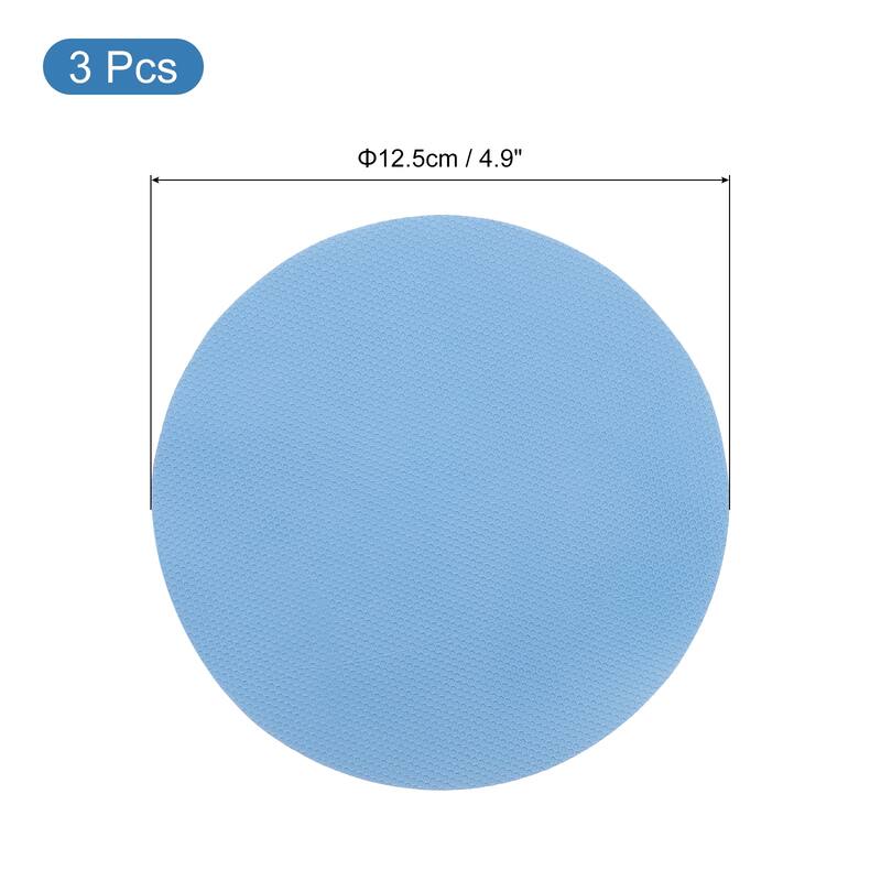 3Pcs Rubber Jar Opener Grippers Pads, Multi-function Grippers Pads - Blue