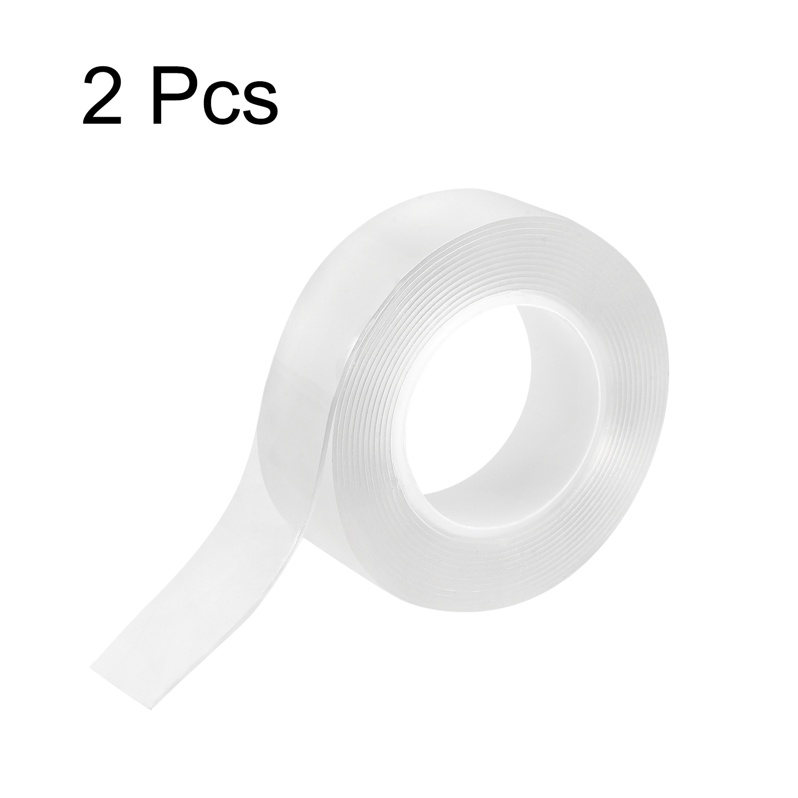 Double Sided Tape-2000x20x1mm Strong Adhesive Mounting Tape for Wall, 2pcs Tape - Transparent - 2000mm x 20mm x 1mm