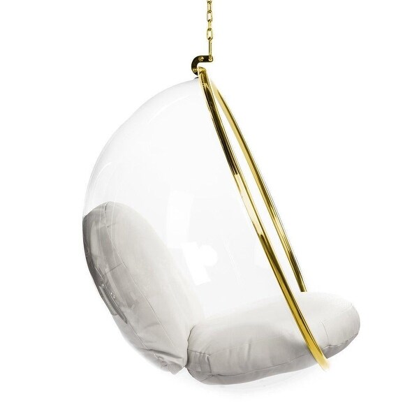 Hanging bubble 2025 chair gold