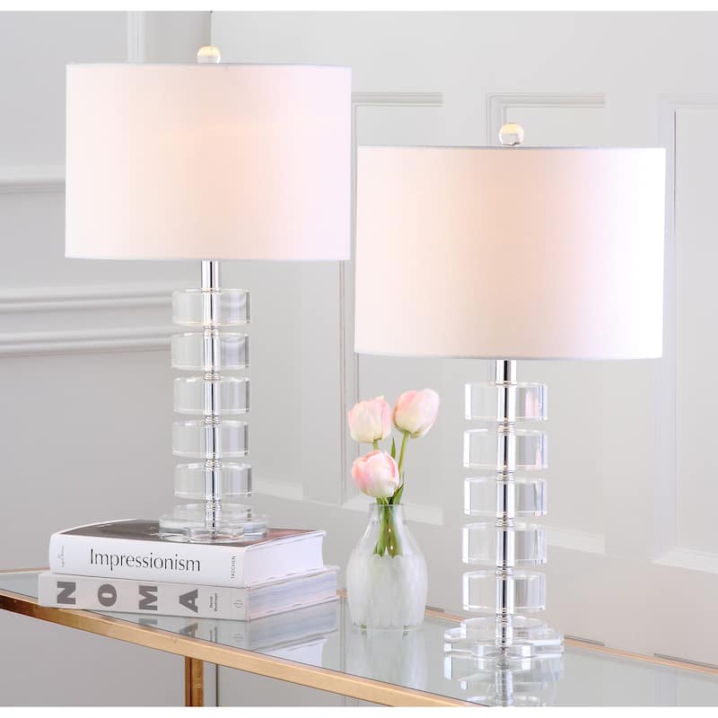 SAFAVIEH Lighting Catina 25-inch Table Lamp (Set of 2) - 14"x14"x25" - 14Wx14Dx25H