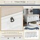 preview thumbnail 23 of 23, Upholstered Storage Bench & Unique Removable Seat Cushion Design with 3 Drop Down Storage Doors and Spacious Storage Space