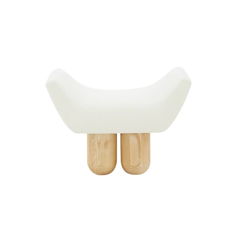 SAFAVIEH Couture Peshah Upholstered Ottoman (Fully Assembled)