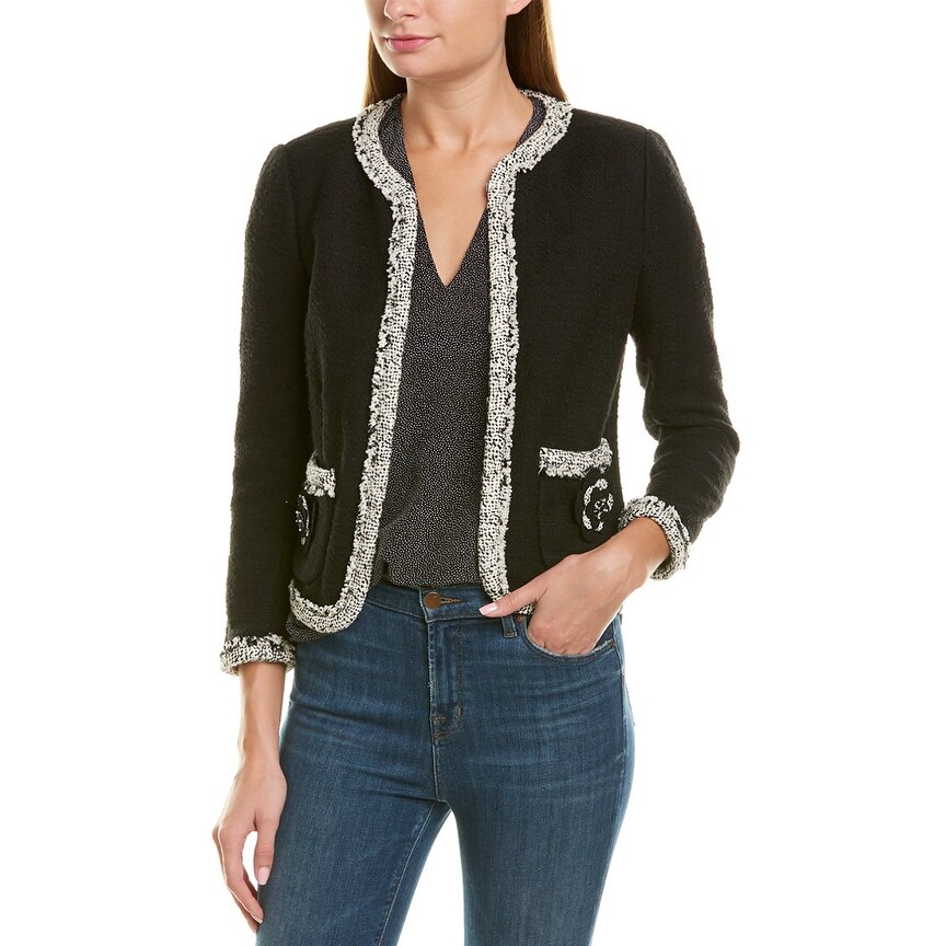 rebecca taylor braided tweed jacket