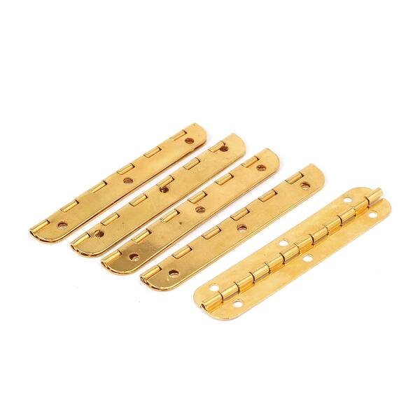Rectangular Hinge 66mmx15mm Rectangle Shape Folding Door Bearing Butt Hinge Gold Tone ...