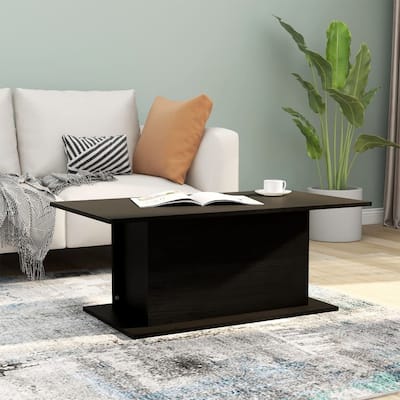 vidaXL Coffee Table Accent End Side Sofa Table for Living Room Engineered Wood - 40.2" x 21.9" x 15.7"