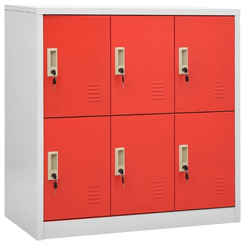 vidaXL Cabinet Home Office Storage File Cabinet with Lockers for School Steel