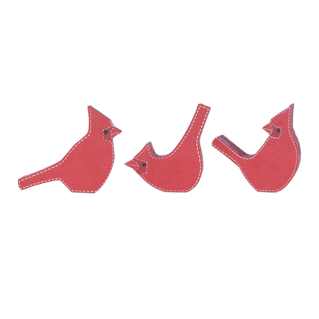 Set of 3 Cardinal Shelf Sitters Christmas Tabletop Figures 6"