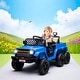 preview thumbnail 5 of 25, 12V Kids Ride-On Car with Remote Control, Ride on Truck with Back Trailer, Spring Suspension, & Seatbelt - Electric Vehicle