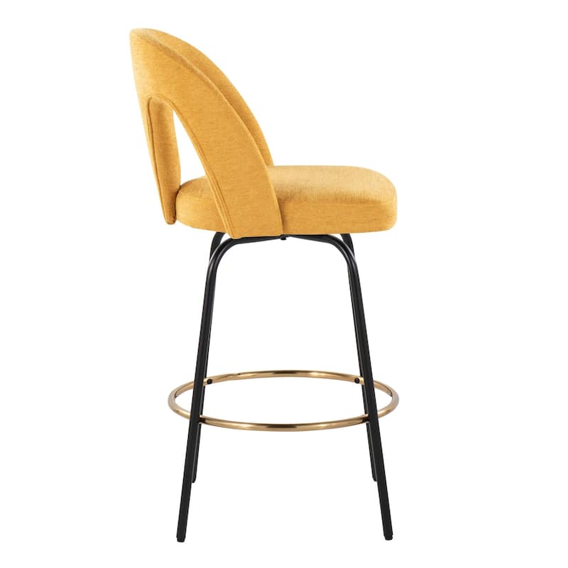 Ava Upholstered 26" Fixed-Height Counter Stool - Set of 2