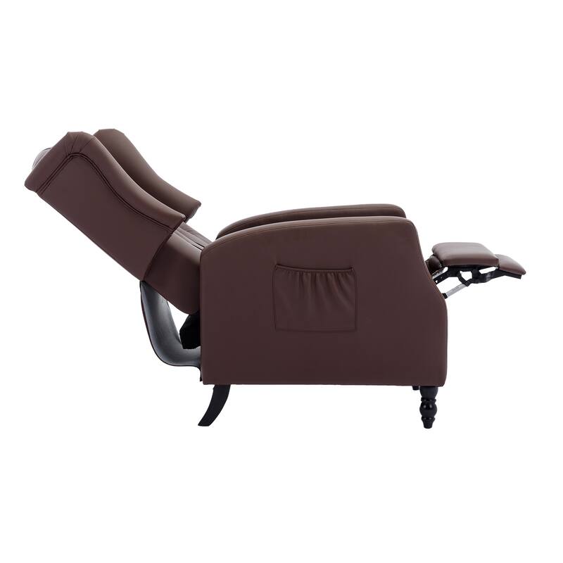 PU Leather Upholstered Recliner Chair