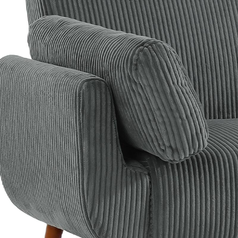 2 Set 73.5" W Upholstered Convertible Sleeper Sofa Bed with Pillows