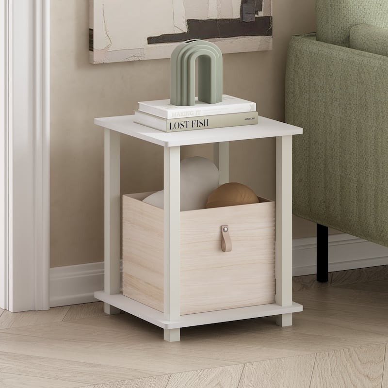 Furinno Simplistic End Table, Set of Two,