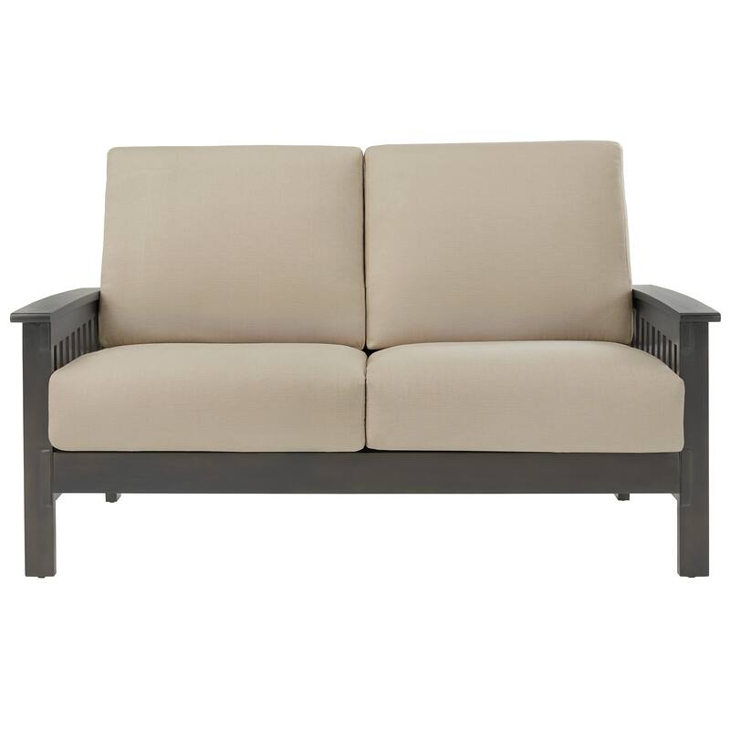 Hills Mission-Style Oak Loveseat by iNSPIRE Q Classic